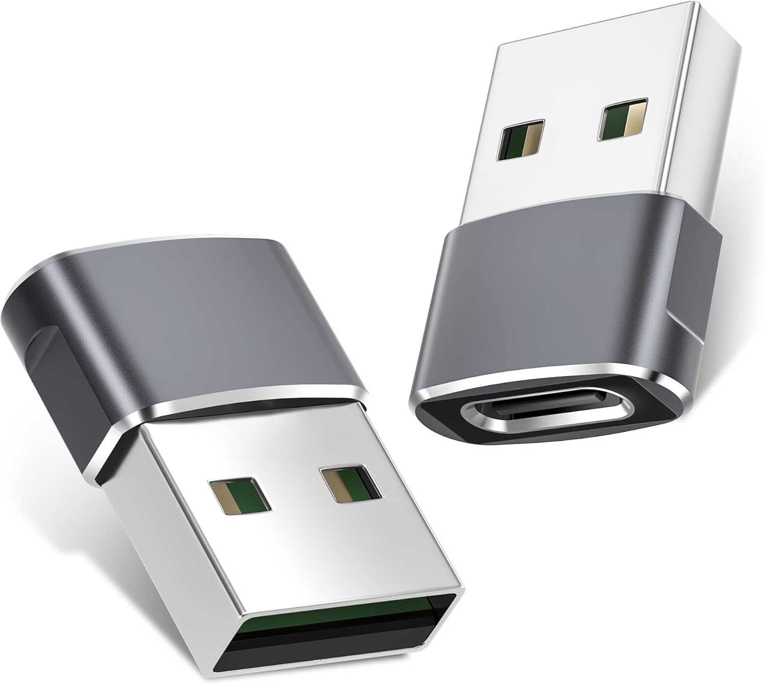 Basesailor USB to USB C Adapter,USBC Female to USB A Male Adapter,Type C Converter Charger for iPhone 17 17e Pro Max,16 15,Apple Watch iWatch S11 S10 SE,AirPods 3,iPad mini Air,Samsung Galaxy S25 S26